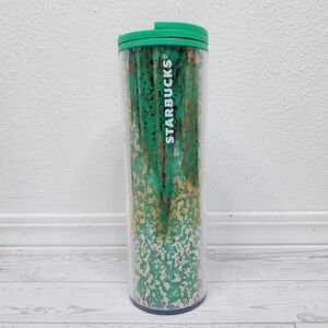 Starbucks Green Gold Foil Tumbler 16oz NWT 2019